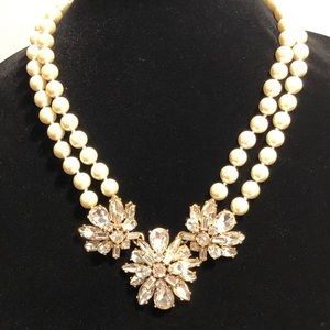 J.Crew Pearl and Crystal Necklace